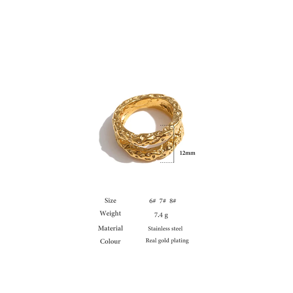 Elegant Gold-Plated Rings