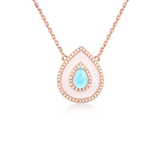 Pendant Necklace - Shining Zircon Natural