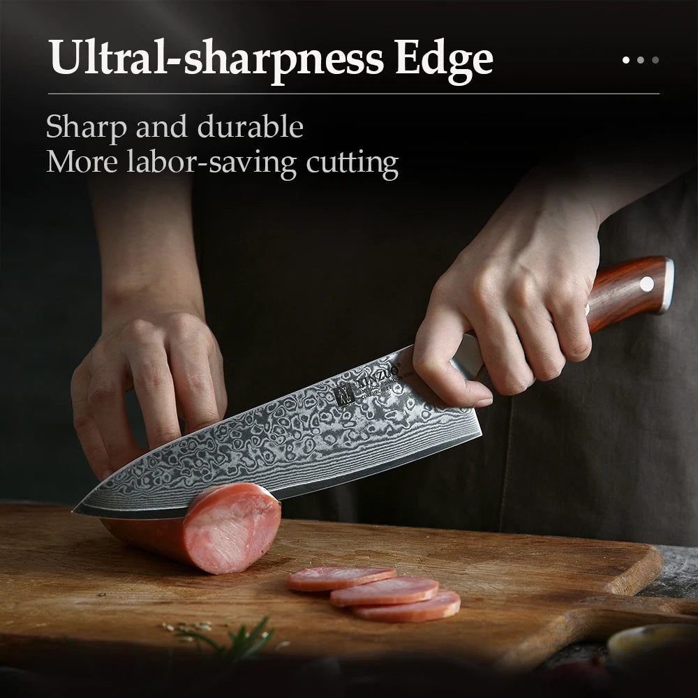 Damascus Steel Barbecue Knife