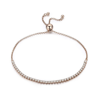 14K Gold Plated CZ Classic Tennis Bracelet