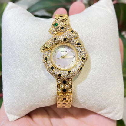 Elegant Cubic Zirconia Bangle Watch