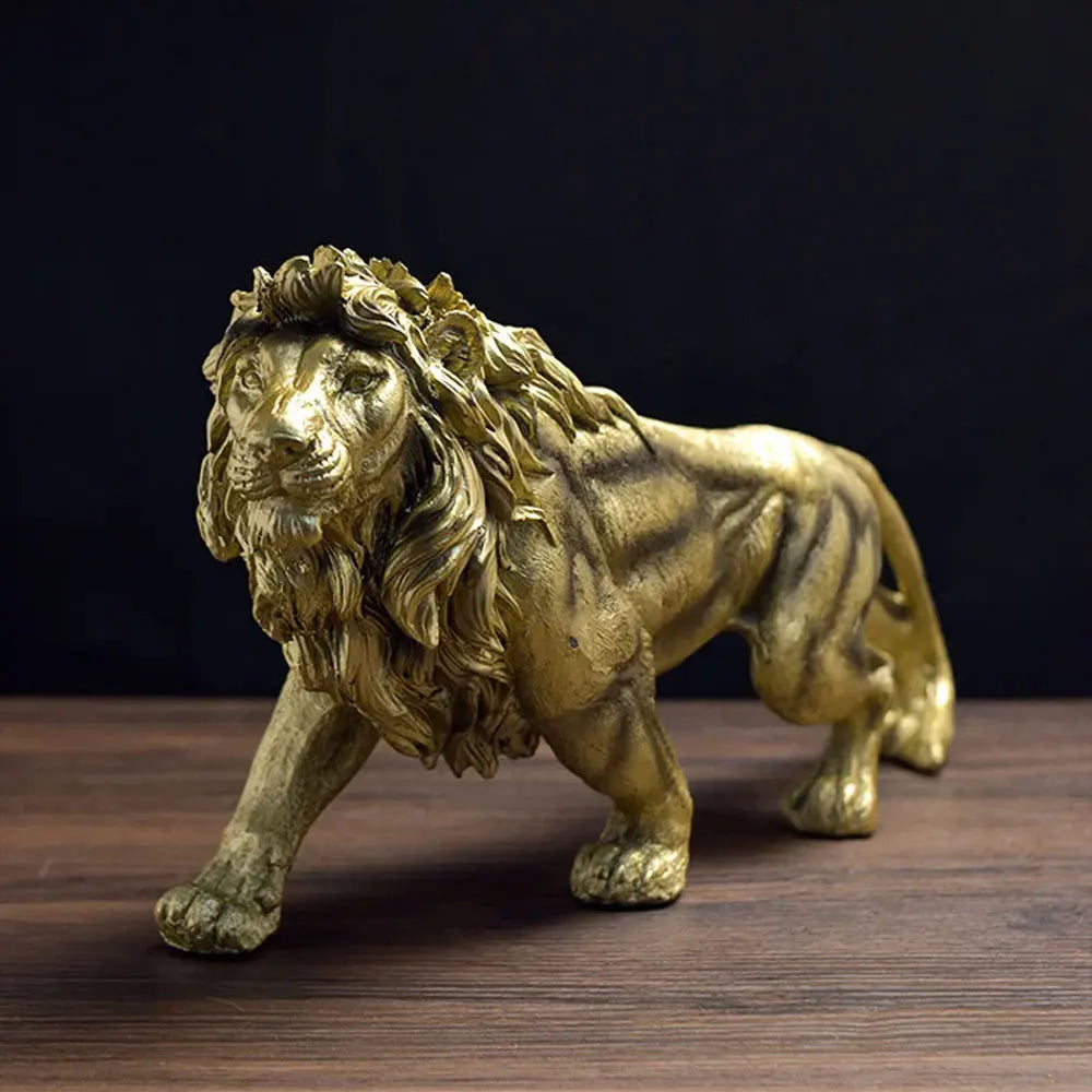 Golden Lion Sculpture - DEVAN