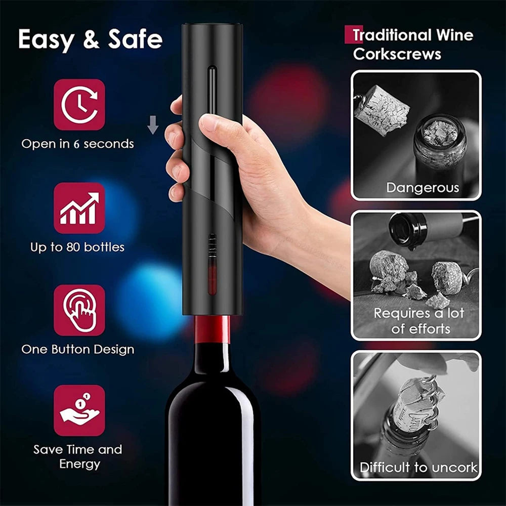 Electric Wine Opener + 3 Free Gifts