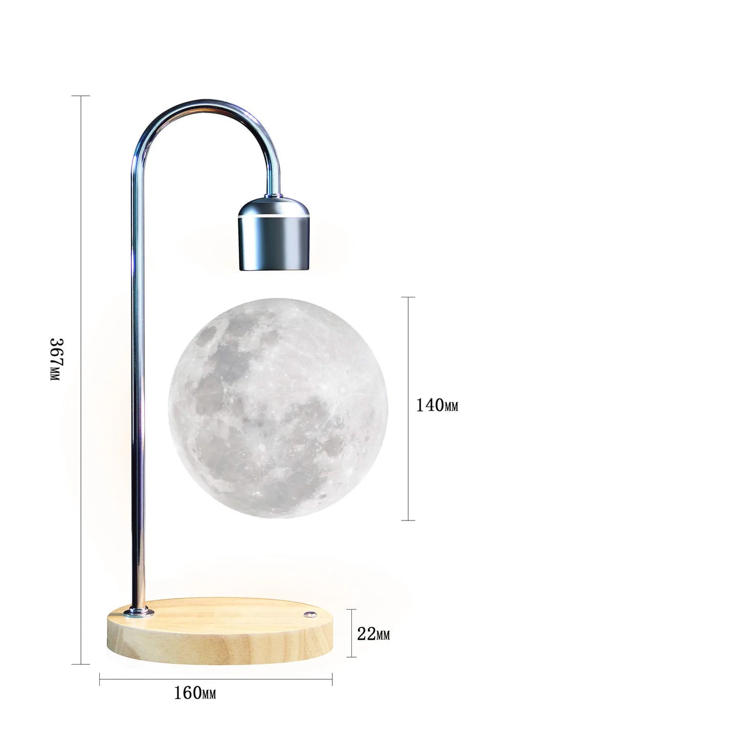 Magnetic Floating Moon Lamp - DEVAN