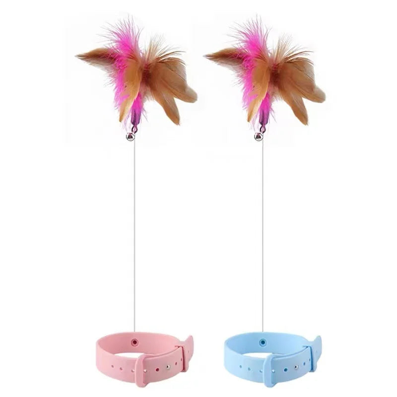 Guaranteed Fun: Interactive Toy with Feather and Bell for Cats!