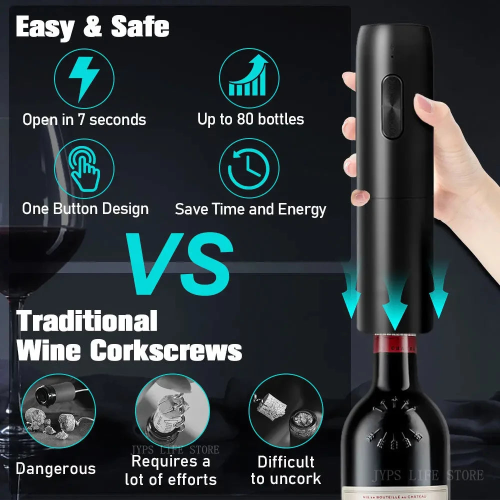 Electric Wine Opener and Aerator Devan + 2 Free Gifts