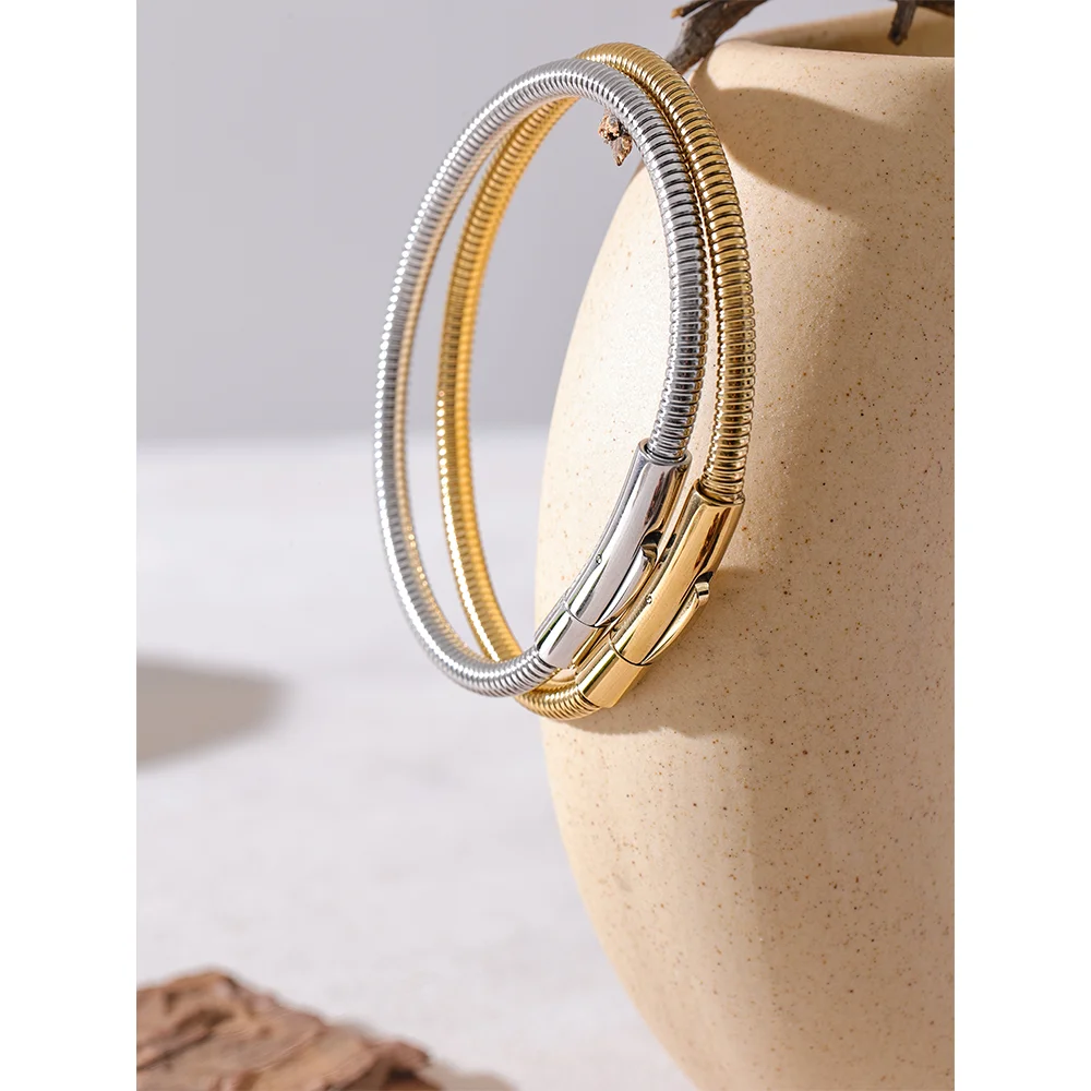 Bracelet Bangle - 18K PVD Gold Plated