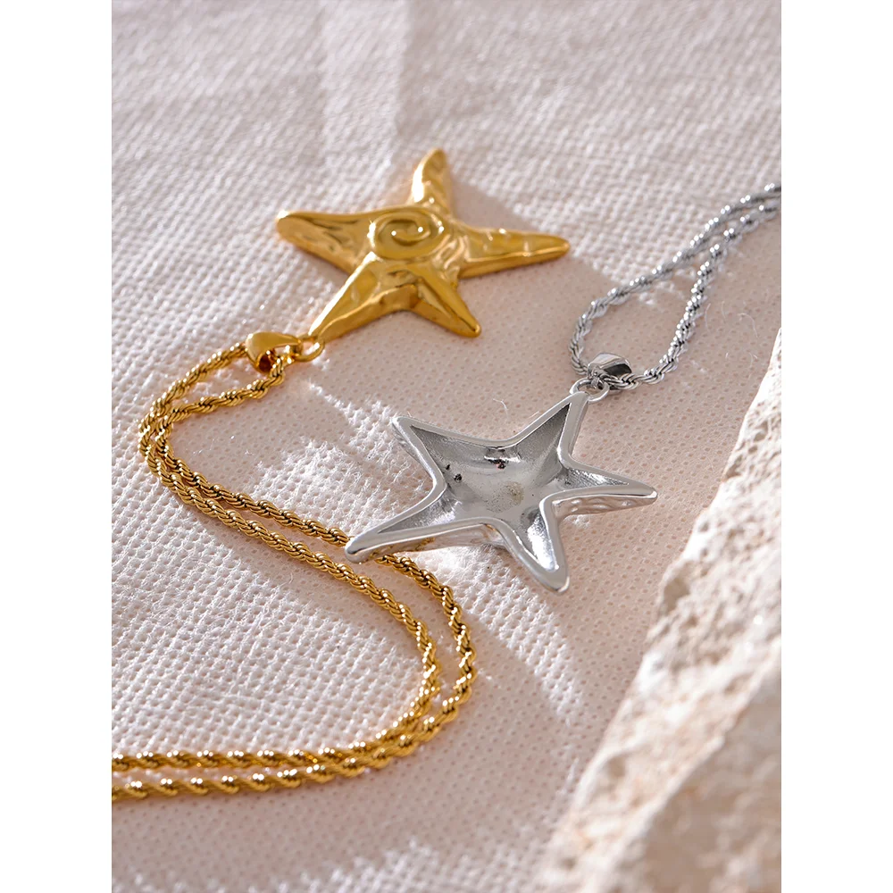 Elegant Starfish Pendant Necklace