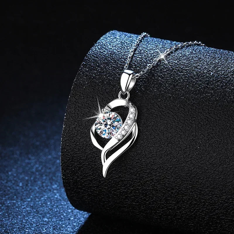 Carat Moissanite Pendant Necklace