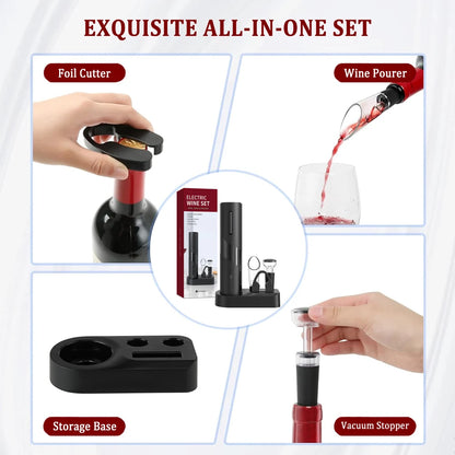 Electric Wine Opener + 3 Free Gifts