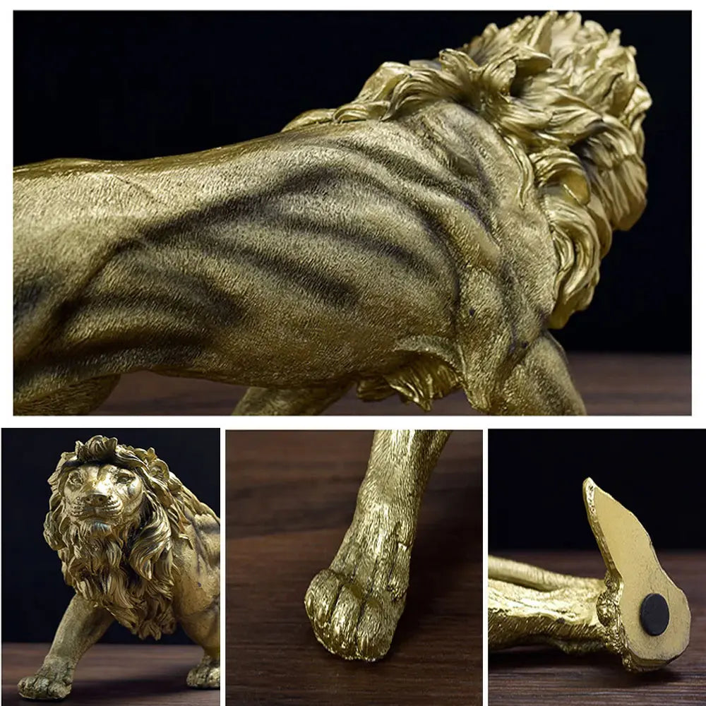 Golden Lion Sculpture - DEVAN