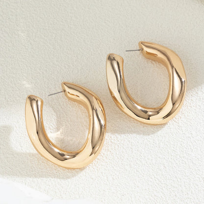 Irregular Open Hoop Earring