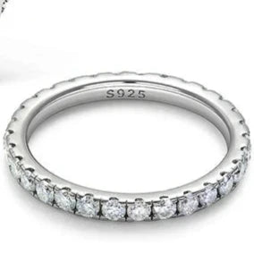 Elegant Moissanite Eternity Ring