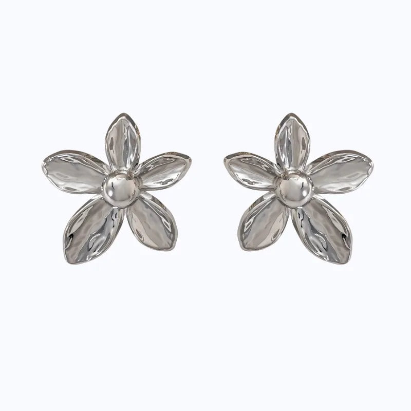 Flat Flower Earring