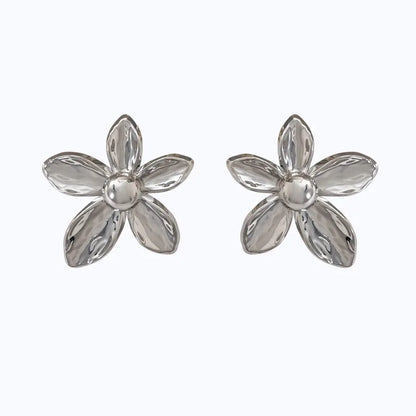 Flat Flower Earring