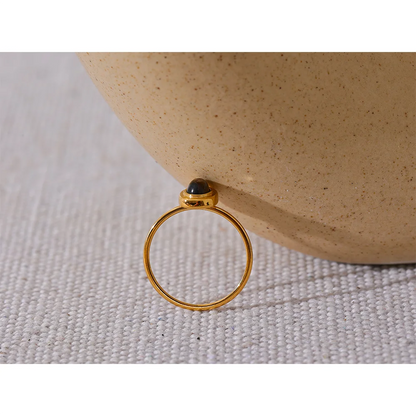 Elegant Natural Stone Ring