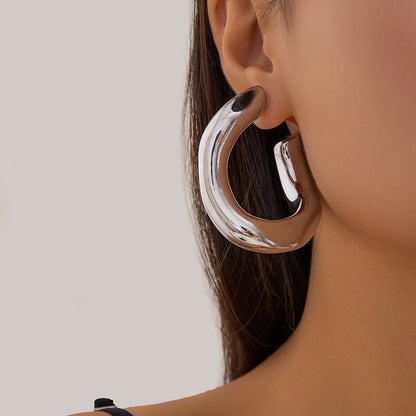 Irregular Open Hoop Earring