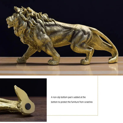 Golden Lion Sculpture - DEVAN