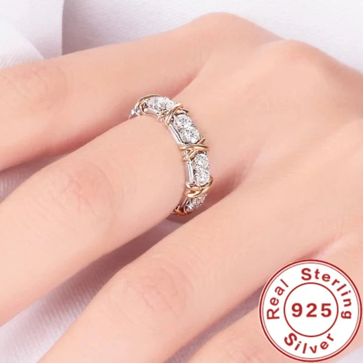 Elegant Zircon Crystal Ring