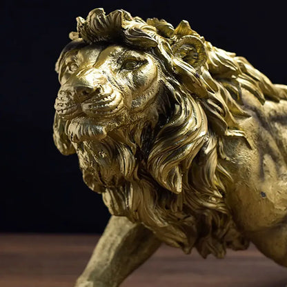 Golden Lion Sculpture - DEVAN