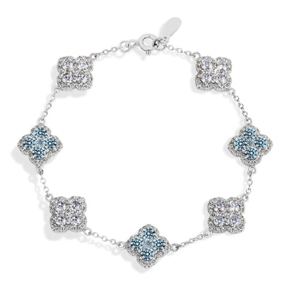 Moissanite Diamond Bracelet Sterling Silver - Gold-Plated