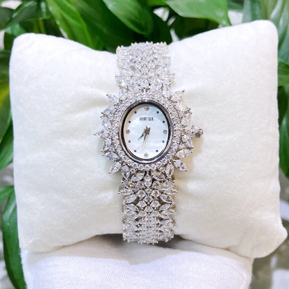 Luxury Women's Cubic Zirconia Bracelet Watch