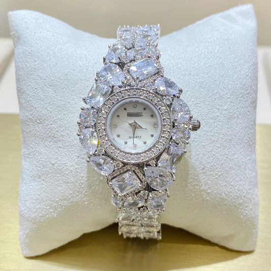 Luxury Watch Bracelet - AAA Zircon Crystal