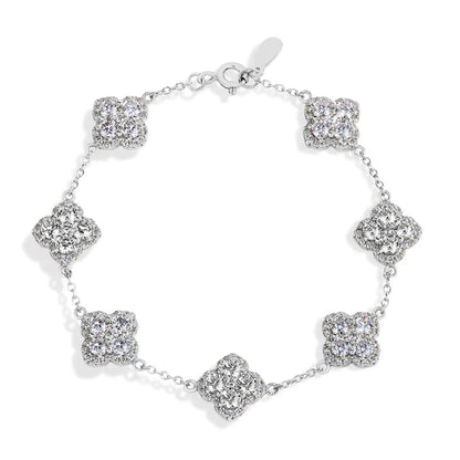 Moissanite Diamond Bracelet Sterling Silver - Gold-Plated