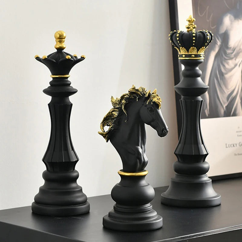 Chess Piece Sculpture 3 Pieces - DEVAN