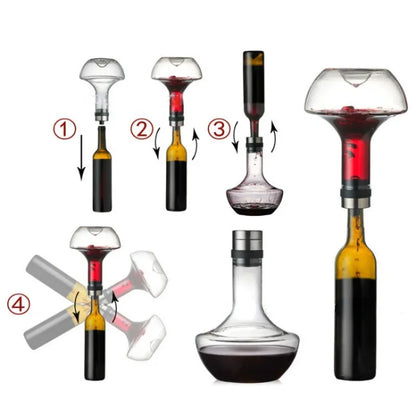 Sophisticated 3-in-1 Wine Decanter - DEVAN™