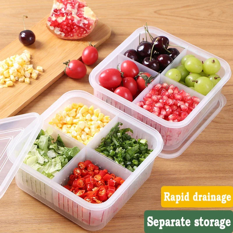 Refrigerator Organizer with Dividers - DEVAN