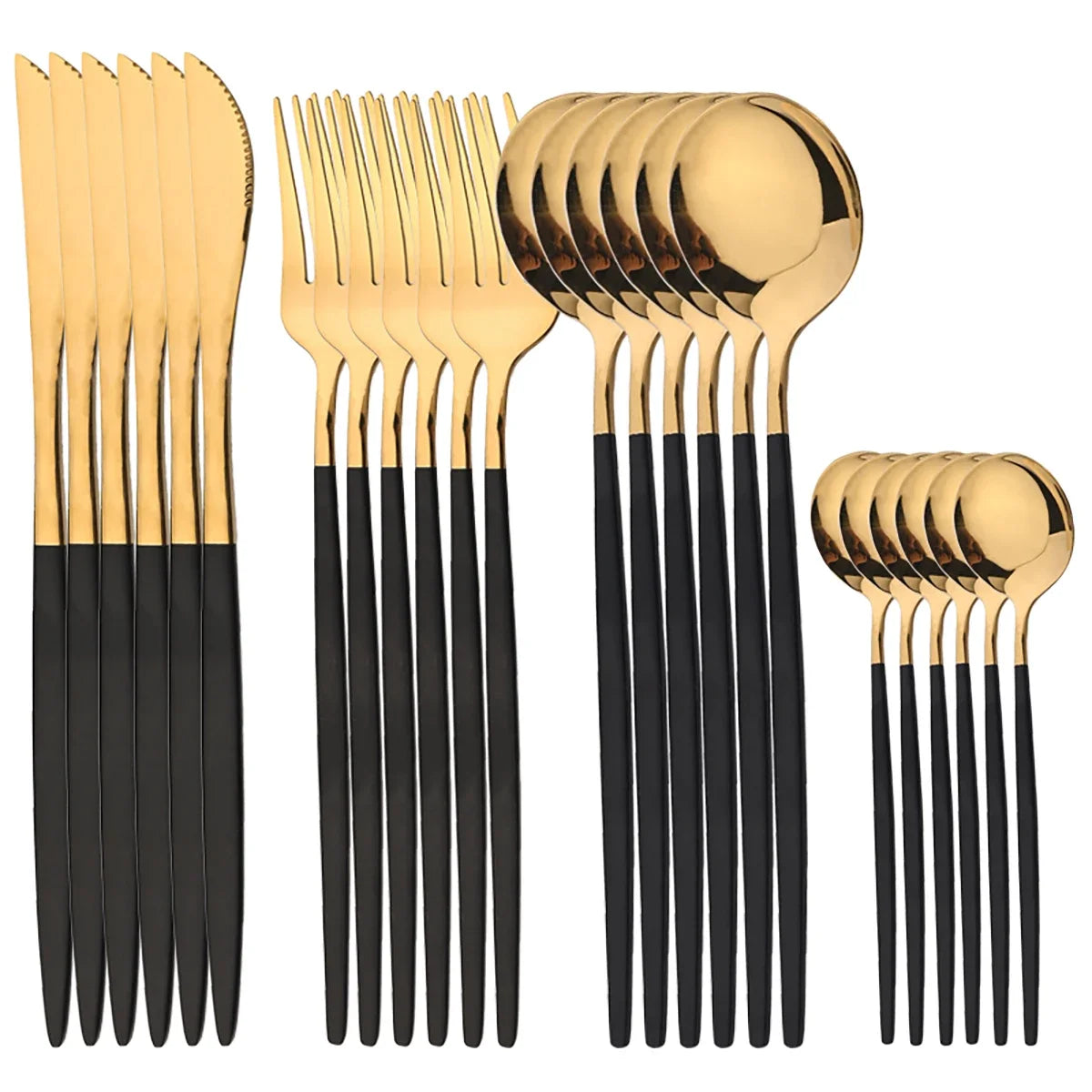 Luxy 24 Piece Gold Cutlery Set - DEVAN