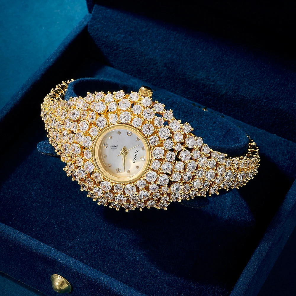 Luxury Women's Crystal Bracelet Watch