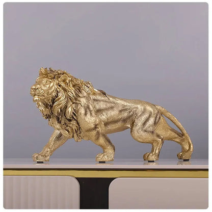 Golden Lion Sculpture - DEVAN