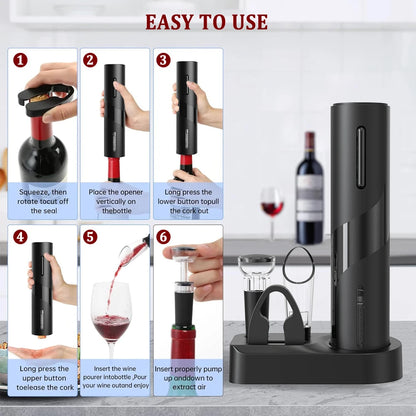 Electric Wine Opener + 3 Free Gifts