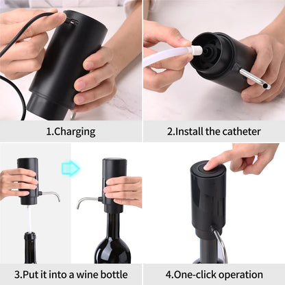 Electric Wine Opener and Aerator Devan + 2 Free Gifts